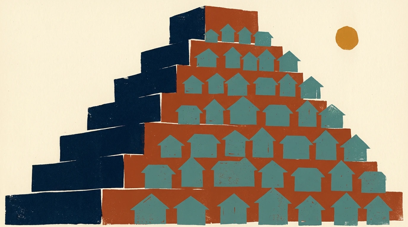 The heat map is a map of houses