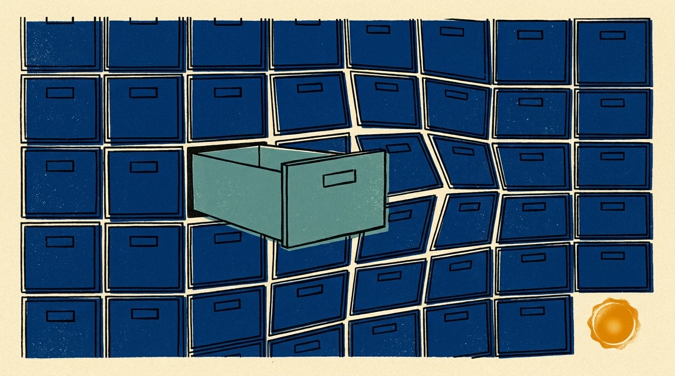 The archive leaks sideways